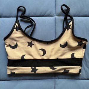 Beach Riot Moon and Star Print Bikini Top